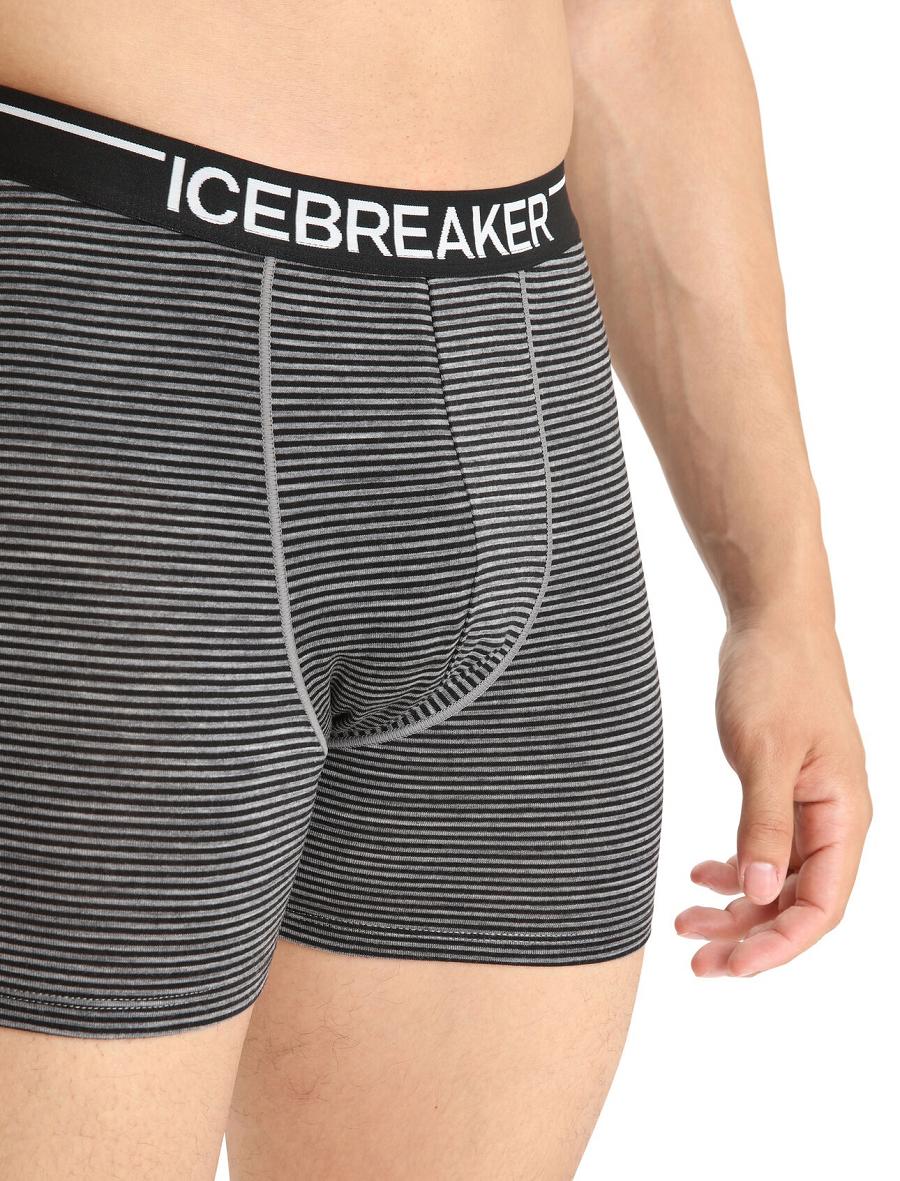 Gritstone Heather Icebreaker Merino Anatomica Boxers Men's Underwear | AU 1314WNBY